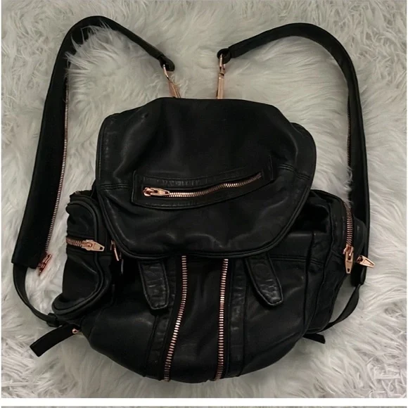 Alexander Wang Mini Marti Backpack in Rose Gold Mini Marti Backpack by Alexander Wang - La GarÁonne – La  main image 3